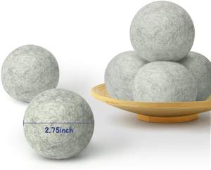 2025 Bestseller Precio al por mayor Secador de lana de alpaca <span class=keywords><strong>Bolas</strong></span> de lana de fieltro <span class=keywords><strong>para</strong></span> secar ropa - Product Image 4