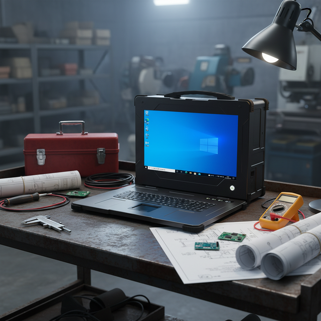 Rugged 17.3 Inch Laptop Industrial Fully Aluminum Alloy Workstation Intel I5 I7 I9 32GB DDR5 512GB SSD Rugged Notebook