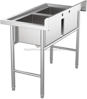 Évier commercial en acier inoxydable, grand format, portable, pour la cuisine, livraison gratuite