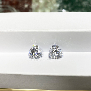 Yingtuo gran oferta 5x5mm trillón corte a máquina corte Zirconia cúbica Color blanco <span class=keywords><strong>piedra</strong></span> CZ suelta precio con tratamiento térmico - Product Image 1