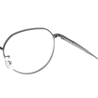 Monturas de Gafas Ópticas de Titanio IP Estilo Retro Vintage Tradicional Color Gunmetal, Diseño de Óptica de Diseñador, Kacamata