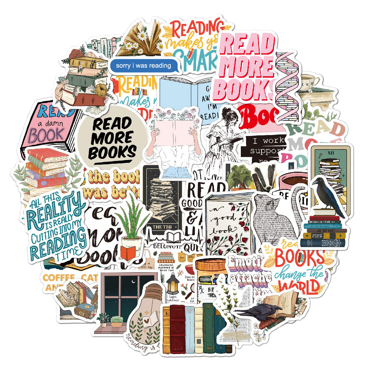 N06 reading stickers 50a