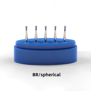Fraises dentaires BR, pièces à main à grande vitesse, fraises à fissures, fraises rondes, fraises coniques inversées et têtes abrasives diamantées - Product Image 1