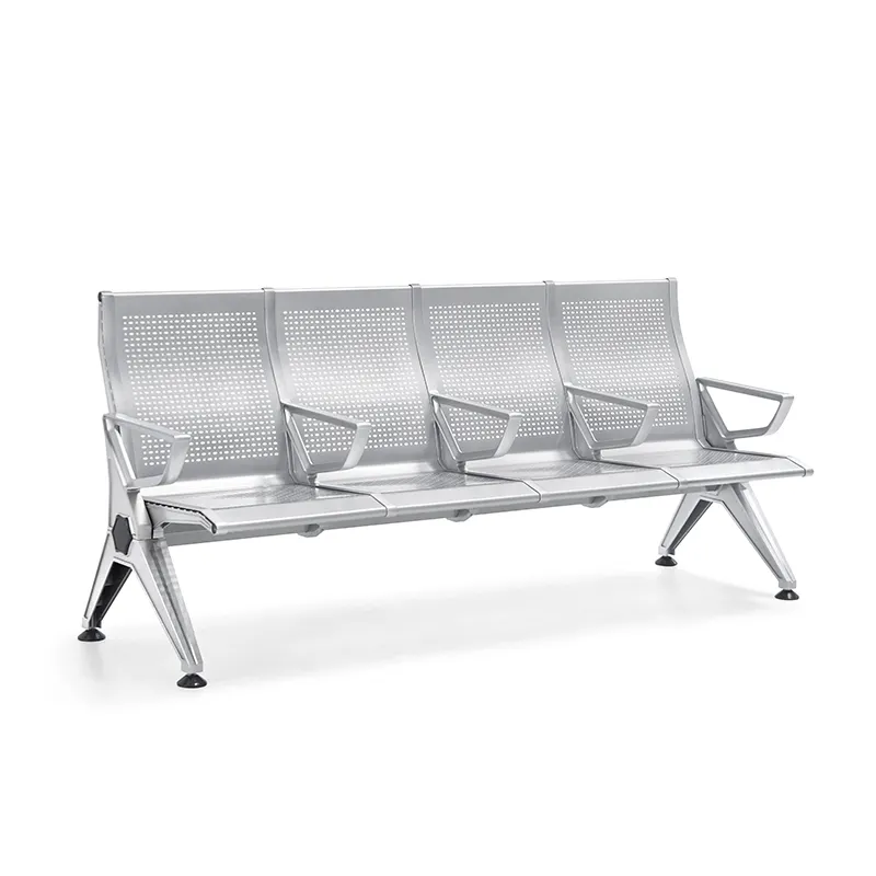 3 Seater Airport Hospital Metal Furniture Bench Seating Link Chair Waiting Room Chairs with Arms