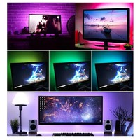 La bande lumineuse LED USB avec fonction RVB La bande lumineuse à diode flexible est utilisée pour la décoration de la chambre et de la maison