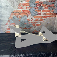 HM médical lit retenue poignet Bondage verrouillage cheville poignets tissu menottes corps restrictif BDSM Position sexuelle Hogtie