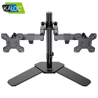 KALOC DW220-T vente chaude modèle Printemps Gaz Rotatif Écran D'ordinateur Écran Double Bras Réglable Moniteur Support pour 17-27 pouces