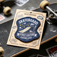Offre Spéciale : Patchs Brodés pour Skateboard – Vente en Gros, Style Urbain, Décoration Thermocollante, Broderie 3D Personnalisée