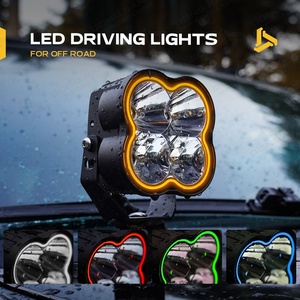 Luz Antiniebla LED RGB Patentada de 4 Pulgadas, Chip para Conducción Todoterreno, Luz de Trabajo para Camioneta, <span class=keywords><strong>Jeep</strong></span> F150, Toyota, SUV, UTV, 12V - Product Image 1