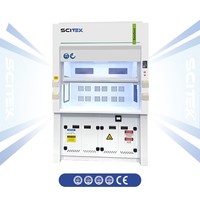 Hotte à fumées verticale SCITEK avec flux d'air vertical, contrôleur microprocesseur et écran LCD, fenêtre frontale manuelle pour laboratoire
