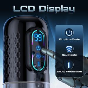 Masturbarsi per gli uomini giocattolo del sesso per gli uomini con 9 modalità funzione telescopica e funzione di massaggio rotante 3D masturbatore elettrico - Product Image 6