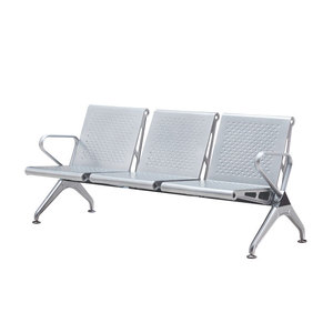 Sillas de espera Tensa Furniture de 3 plazas con asiento de PU y pasamanos para hospitales, escuelas y lugares públicos - Product Image 2