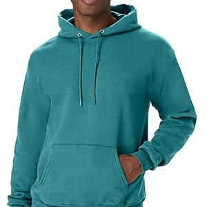 Sudadera con Capucha de Corte Regular para Hombre, Transpirable, con Cierre de Cremallera, Cuello en V, Teñido Liso, Personalizada, 100% Algodón, Forro Polar, Impermeable - Product Image 2