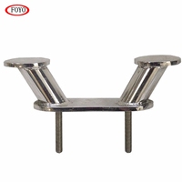 Lmetfoyo — boulon d'amarrage Double cornes en acier inoxydable, station d'accueil pour bateau, en acier inoxydable