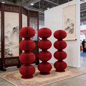 ขาตั้งกระดาษทรงกระบอกสไตล์อาร์ตเดโคสำหรับจัดแสดงสินค้าและตกแต่งบ้าน ขายส่ง - Product Image 5