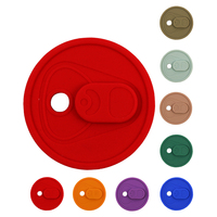 JM Couvercles en silicone de remplacement de 2,75 pouces/70 mm pour gobelets en verre de 16 oz et 20 oz avec couvercles en bambou et pailles