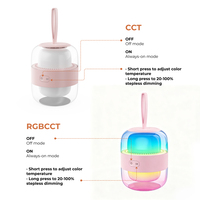Lampe de table LED moderne rechargeable DC pour enfants, lumière RGB, intensité réglable, lampe de bureau portable avec charge Type-C