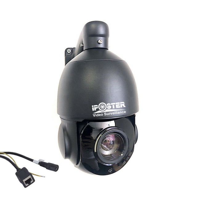 IPoster  CCTV Security Outdoor HD Night Vision Waterproof 2MP 30X Zoom Built in POE PTZ Camera
