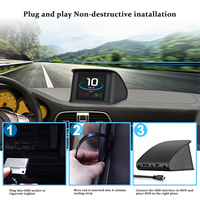 Pantalla HUD 2026 P10 OBD2 para Automóvil, con Pantalla LCD TFT, Muestra Velocidad, RPM, Voltaje, Detección de Códigos de Error
