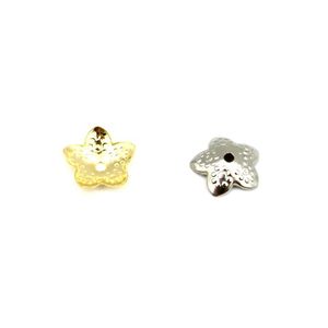 Capuchons de perles en acier inoxydable, or et argent, pour la création de bijoux DIY, 10mm, 8mm, 6mm - Product Image 5