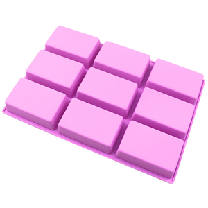 Nouveau moule à gâteau en <span class=keywords><strong>mousse</strong></span> de silicone de café rectangulaire à 9 cavités moules à gâteau en silicone pour la cuisson - Product Image 2