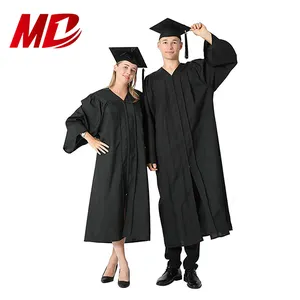 Mondon High School Custom Adult Black Matte School Gorras y vestidos de Graduación