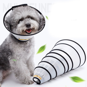Pet <span class=keywords><strong>Elizabeth</strong></span> Cat Collier de chien Couvre-chef 7 tailles disponibles Toilettage pour animaux de compagnie Bain Protection de la peau Colliers pour chats et chiens - Product Image 1