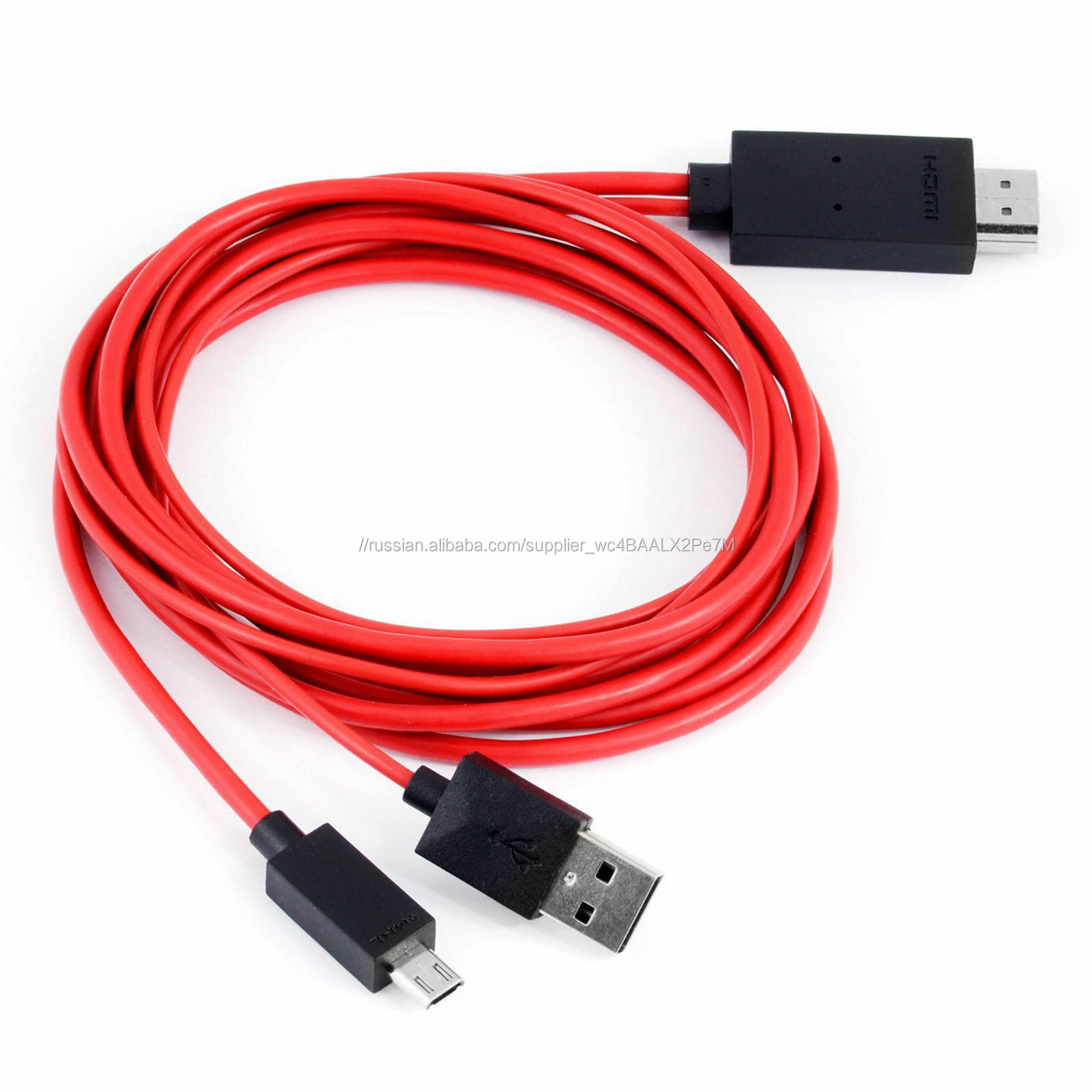 2 м MHL USB к HDMI HD TV кабель для Samsung Galaxy S5 S4 S3 Note2/3 Tab3 8,0/10,0