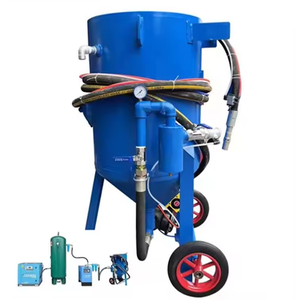 Machine de sablage mobile haute pression pour sablage à sec et humide, pompe manuelle de polissage et de finition, élimination de la rouille, garantie 1 an - Product Image 3