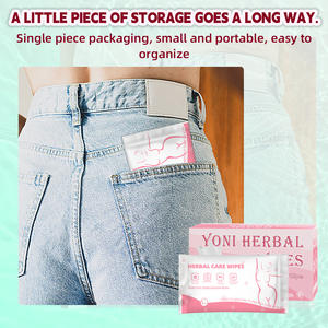 Fábrica Private Label Orgânico OEM Personalizado Álcool Livre Feminilidade Após Sexo Limpeza Descartável Yoni Feminine Wet Wipes - Product Image 3