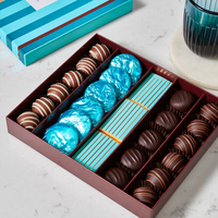 Boîte d'emballage de chocolat artisanal haut de gamme, boîte cadeau rigide personnalisée avec séparateur pour chocolat artisanal OEM