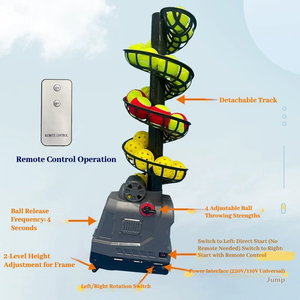 Portable Adjustable OEM Brand Serving Power Pickleball Training Ball Machine Remote Control Australian Plug Metal/PP Tennis