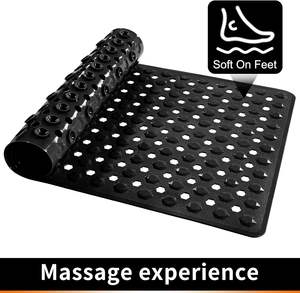 Детский ПВХ круглой формы, сверхдлинный прозрачный спа-твердый роскошный ПВХ Противоскользящий нескользящий коврик, рулонный коврик для ванной комнаты - Product Image 4