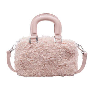 Sac à main en peluche zippé pour femme, nouvelle collection hiver 2026, sac bandoulière coréen tendance - Product Image 5