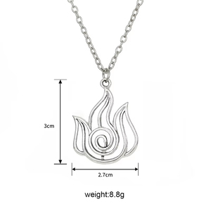 Collana con Ciondolo Anime Avatar: L'Ultimo Dominatore dell'Aria, Stile Vintage, Tribù dell'Acqua e del Fuoco, Gioielli per Fan, Vendita all'Ingrosso - Product Image 5
