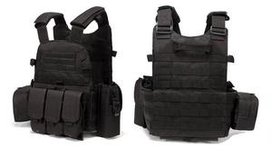 Chaleco táctico de combate de tela oxford impermeable, 1000D - Product Image 3