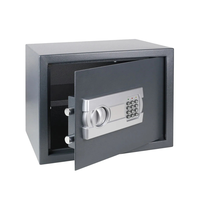 Vente en ligne à chaud Coffre-fort électronique de sécurité robuste en acier de 30cm de hauteur Coffre-fort Tresor à la maison avec étagère à codes numériques