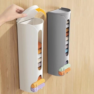 Boîte de rangement minimaliste en plastique murale coulissante sans perçage pour sous-vêtements, chaussettes et gadgets - Product Image 1