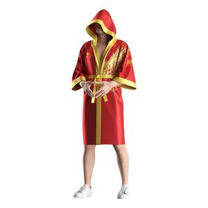 Bata de Boxeo Atlética, Cómoda y Ligera, de Satén, para Calentamiento de MMA, para Hombre, con Impresión Sublimada - Product Image 3