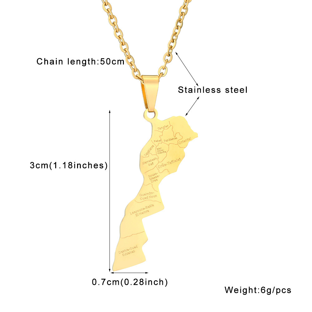 1 mapa dorado de Marruecos