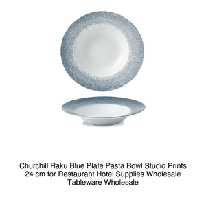 Bol à pâtes Raku bleu 24 cm, intérieur 13,5 cm, Churchill Studio Prints - Product Image 2