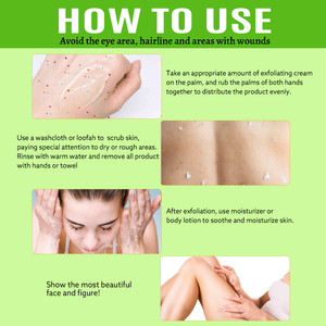 Gel exfoliant 2 en 1 à l'aloe vera et à l'abricot Mestin - Nettoyage en profondeur, hydratation, apaisement, éclaircissement, gommage pour le corps/le visage, 120 g, pour tous types de peau - Product Image 6