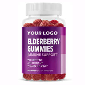 Expo de Marzo: 20% de Descuento en Gomitas de Saúco al por Mayor, Gomitas Personalizadas para el Apoyo Inmunológico con Vitamina C y <span class=keywords><strong>Zinc</strong></span>, OEM - Product Image 1