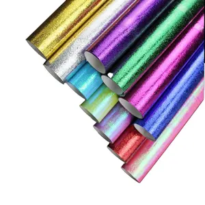 Holografische Regenboog Kleur Shiny Metallic Folie Inpakpapier