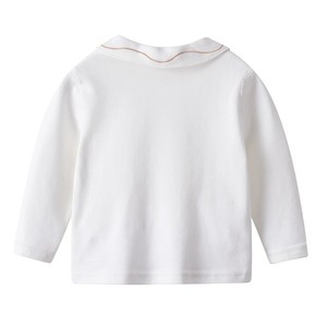 Venta al por mayor niños ropa española bordado caballo cuello Peter Pan manga larga bebé niño <span class=keywords><strong>blusa</strong></span> <span class=keywords><strong>blanca</strong></span> - Product Image 2