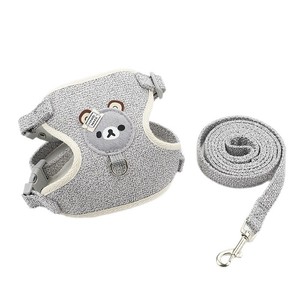 Cute teddy bear cat leash for adult cats and kittens, wholesale small dog leashes for Bichon Frises and Teddy Bears. - Product Image 5