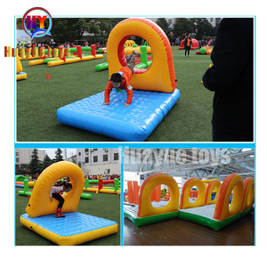 販売のためのパステルの子供の膨脹可能な障害物コース - Product Image 4