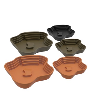 Nuevo Diseño, Recipiente para Agua y <span class=keywords><strong>Comida</strong></span> para Tortugas, Pequeño, Grande, Extra Grande, Piscina de Plástico para Reptiles con Escalones Alrededor - Product Image 1