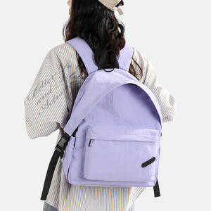 Stylish Simple <b>Large</b>-Capacity <b>Backpack</b> in Pastel Colors for Summer Travel and Daily Use for Students and Ladies Made From PU - Product Image 4