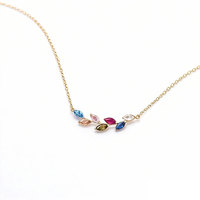 Collier personnalisé avec pierre de naissance, bijoux de famille, collier délicat pour maman, cadeau significatif